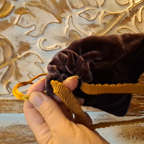 Vintage Handmade Purple Velvet Fairy Tassel Pouch Bag. - Picture 10 of 16